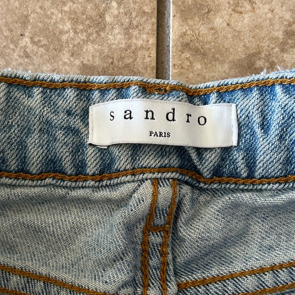 Sandro Paris Embroidered Flame Jeans - Picture 3 of 6